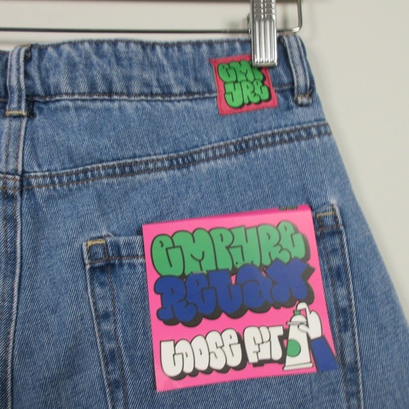 Empyre Tori Skate Billie Wash Jeans Relax Loose Fit Women 4 Cotton Baggy y2k 584 - Picture 4 of 11